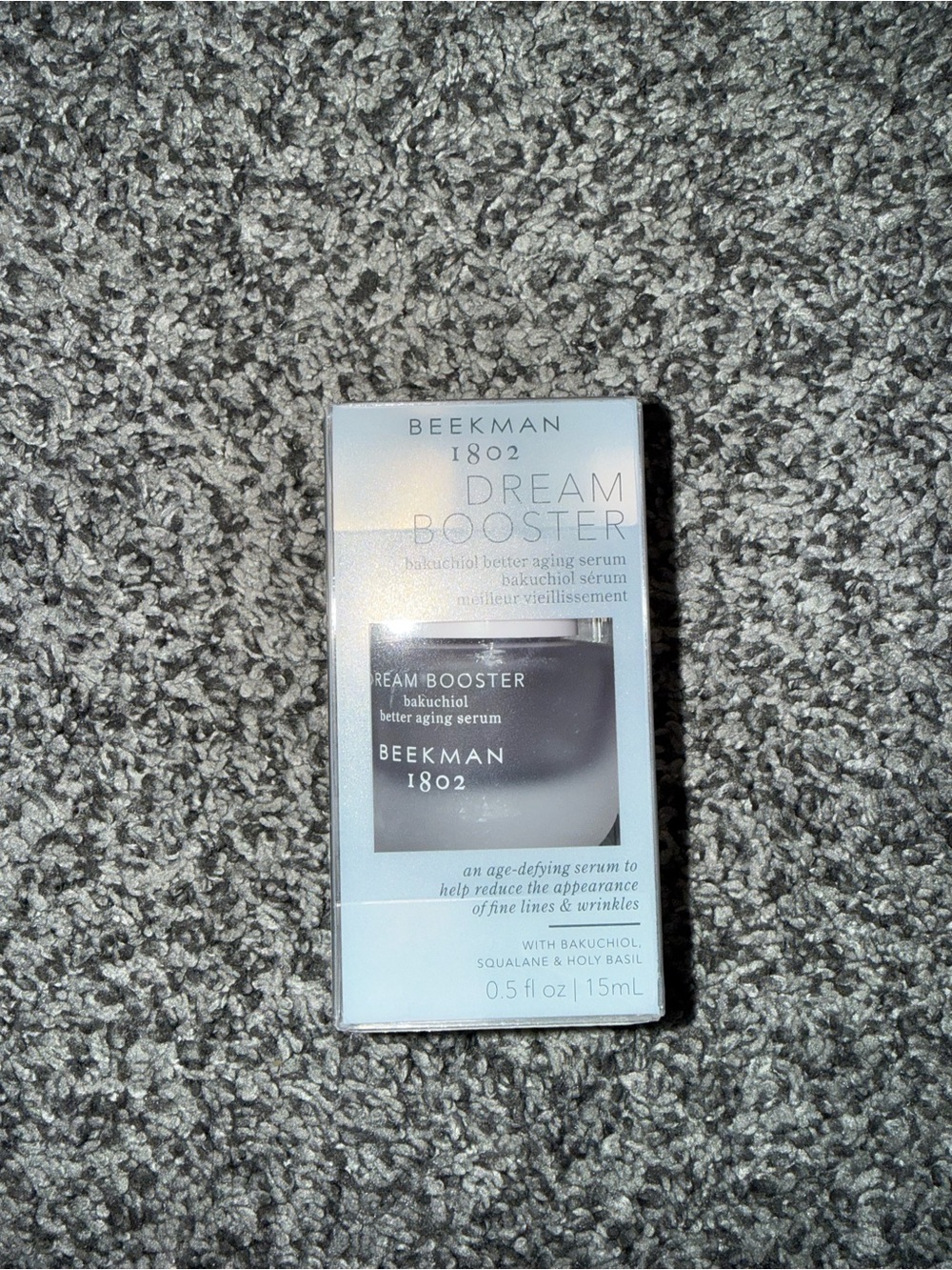 Beekman 1802 Dream Booster Bakuchiol Serum - pale blue and silver